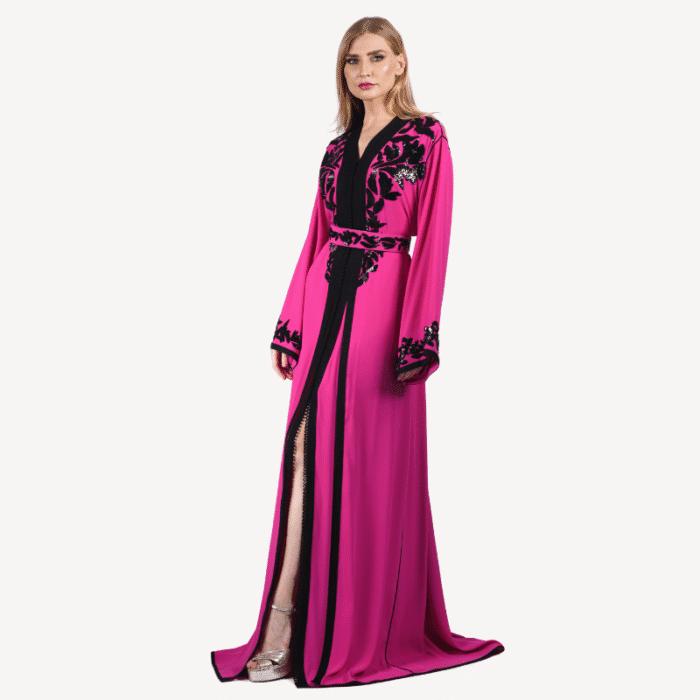Midnight Velvet Embellished Djellaba